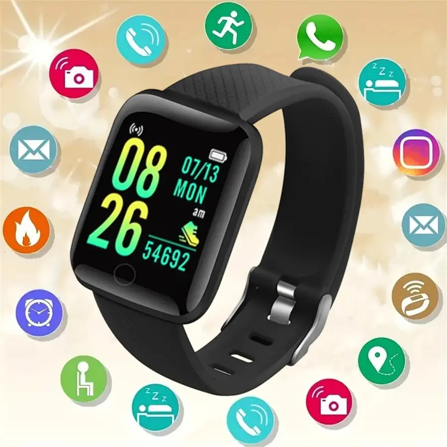 Smart Watch Sport Wristband Fitness Monitoring Track Heart Rate Call and Message