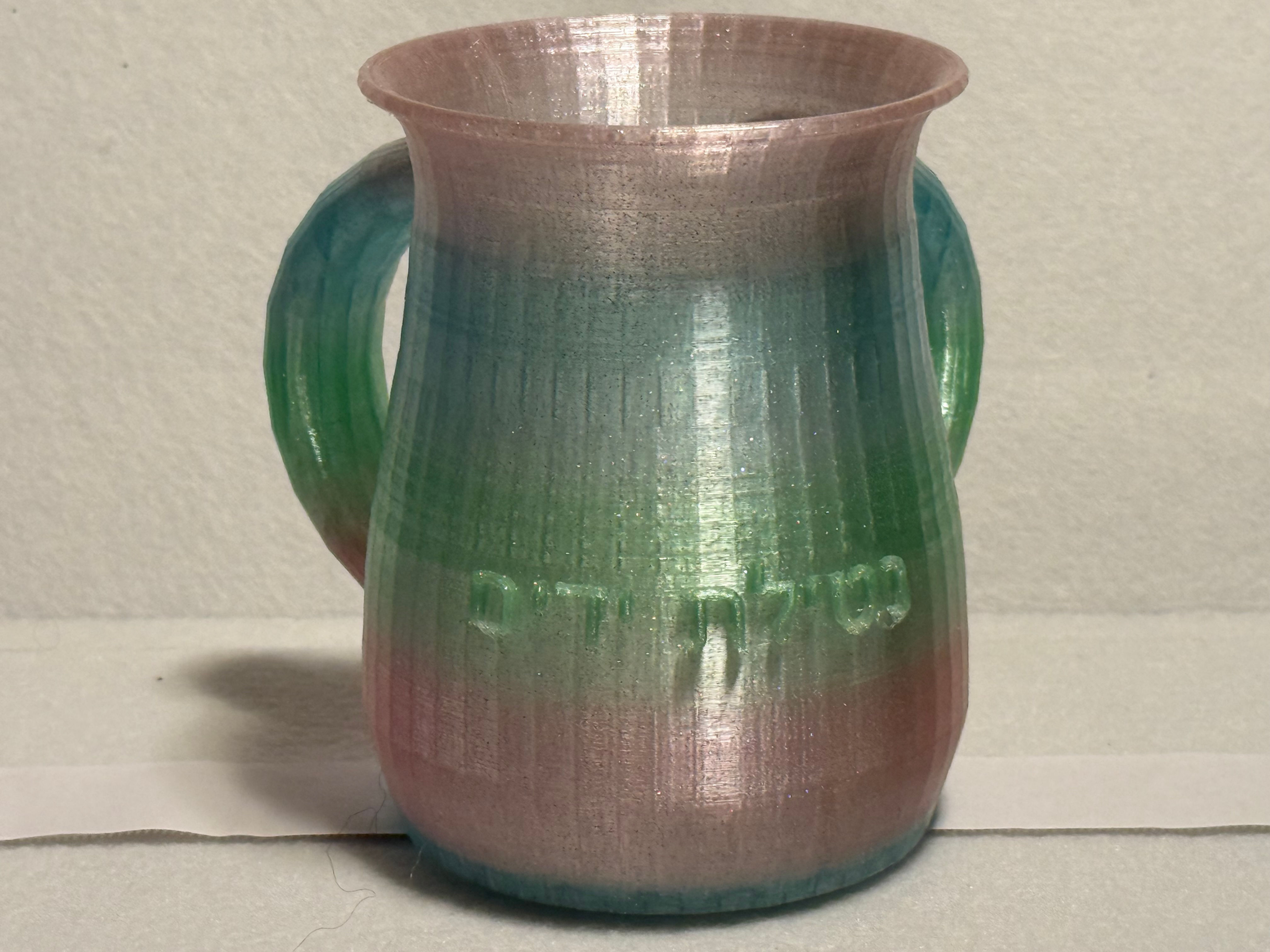 3D printed Multi-colored Pastel Ritual Washing Cup