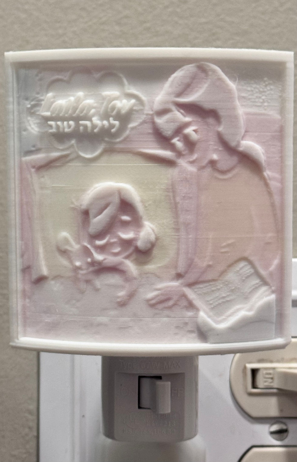 Thumbnail: Child's Nightlight- Mother and Daughter at Bedtime