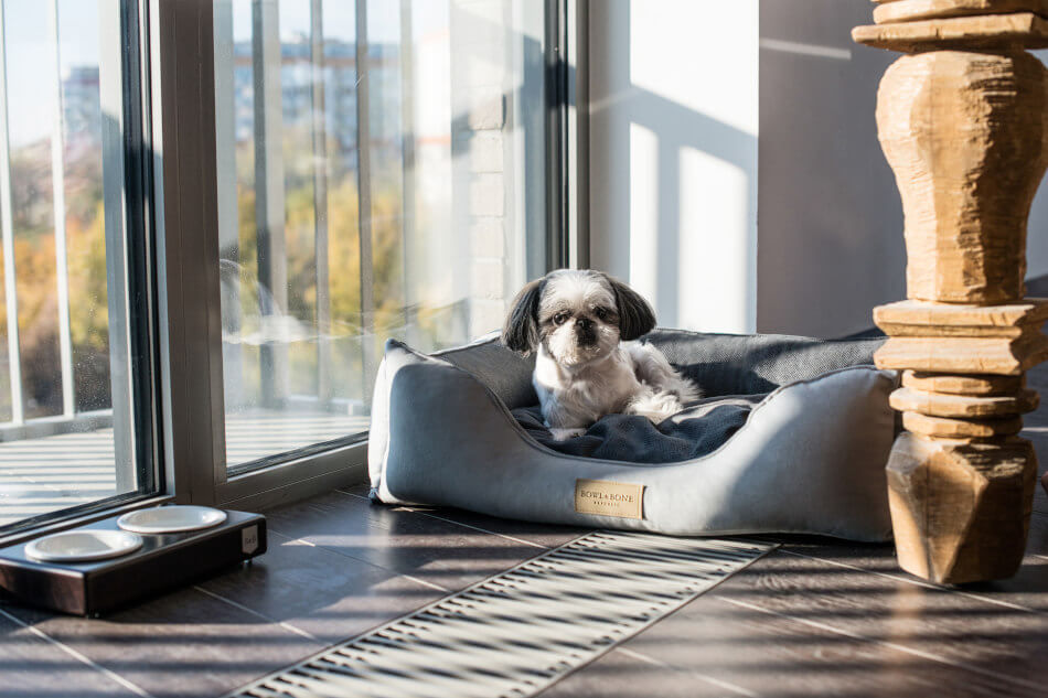 Thumbnail: Dog bed CLASSIC grey by Bowl & Bone