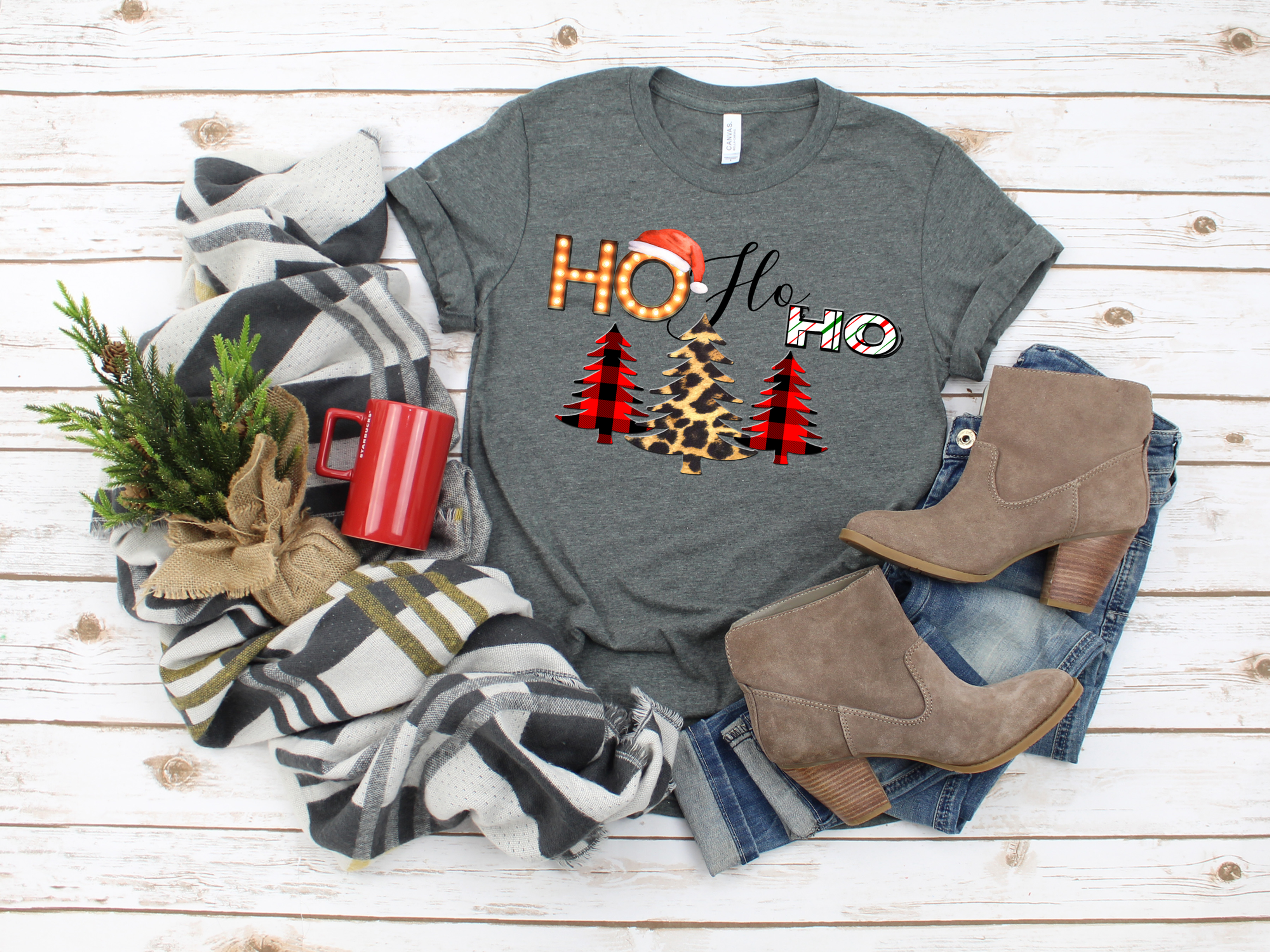 Ho Ho Ho Christmas Adult Shirt