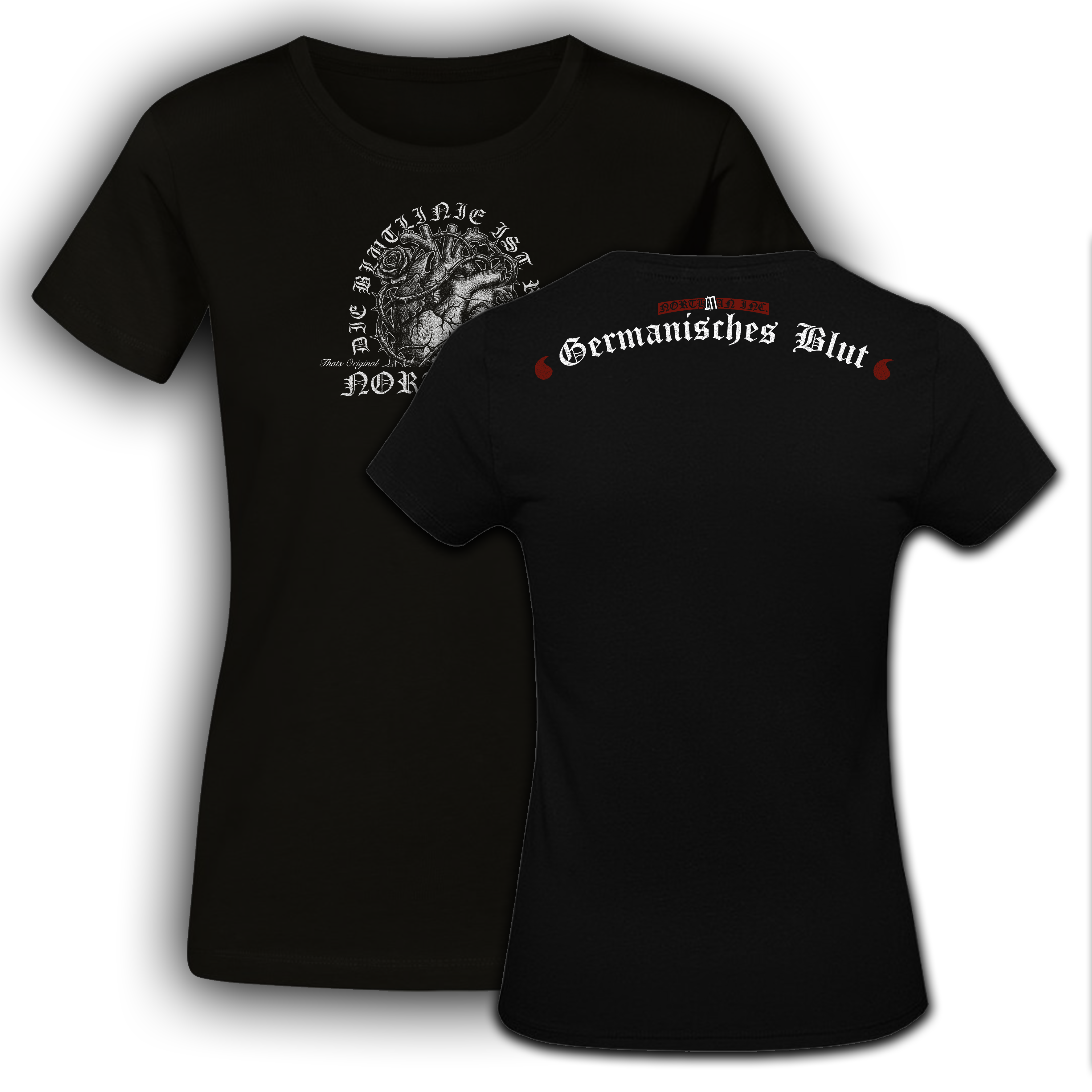 Shirt I NORTHMAN INC. - ,,Germanisches Blut'' Girlie