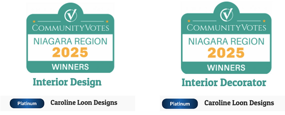 Niagara Votes best Interior Design and Decorator award