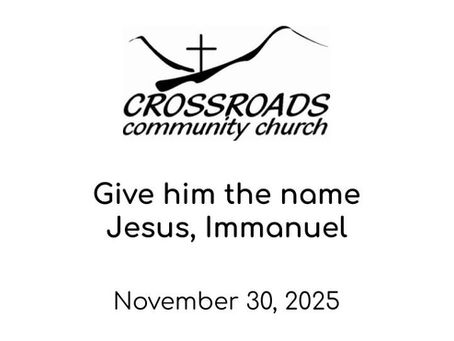 give him the name jesus, immanuel