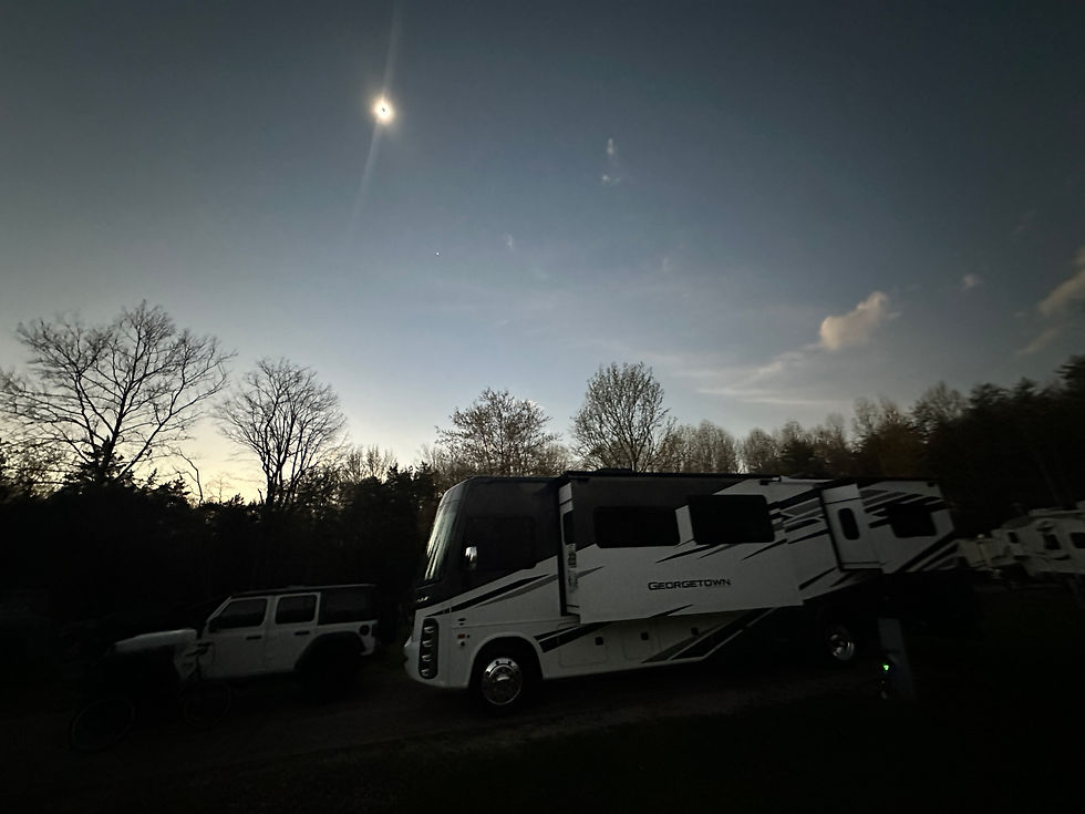 A Total Eclipse Adventure: Family Camping Under the Darkened Sun at Hardy Lake