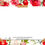 Miniature : Verso carte message fleuriste cadre floral roses rouges romantique aquarelle