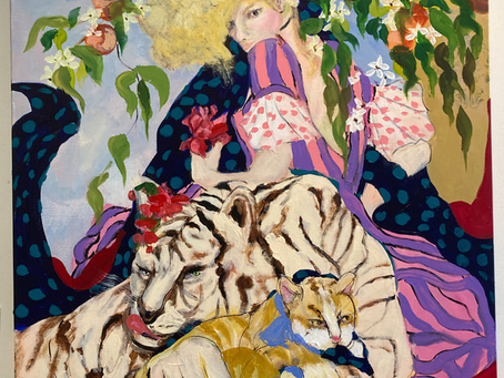 The Lounging People of Carol Kiefer Johnson's Paintings