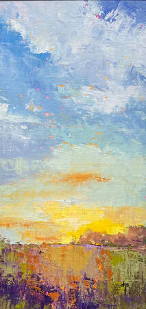 "Eastern Sky," by Donna J. Paul, oil