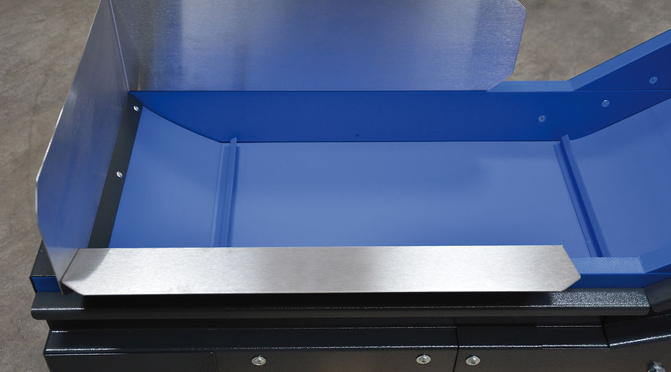 Transportband med avdelare