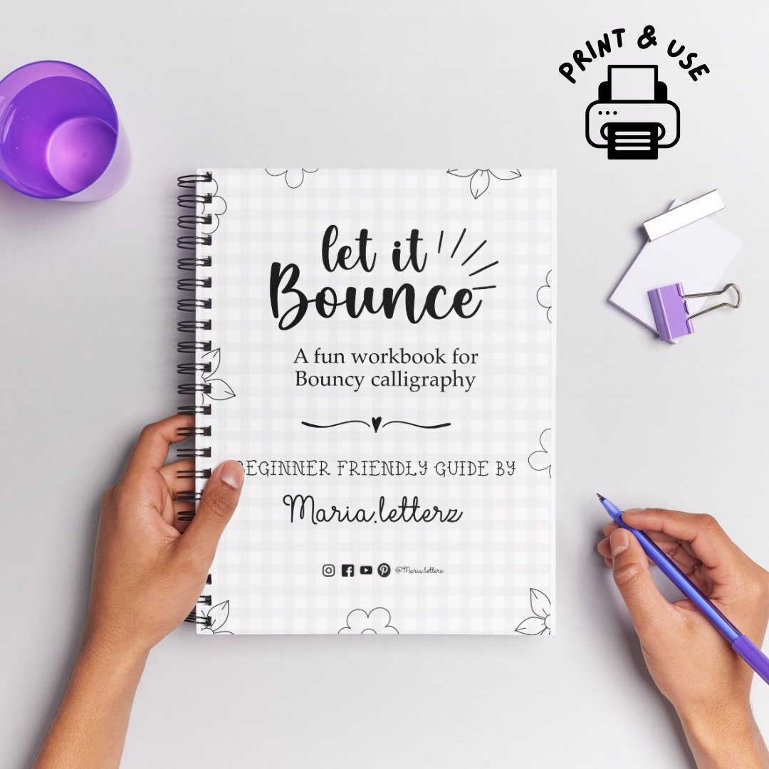 ✦BOUNCY CALLIGRAPHY WORKBOOK✦