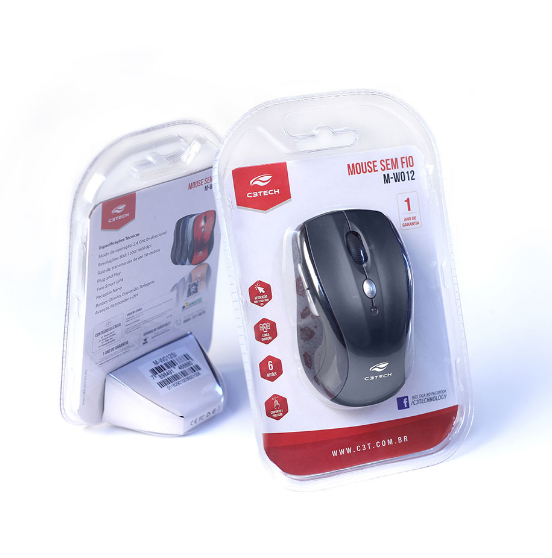 Miniatura: Mouse Sem Fio M-W012BKV2 - C3Tech