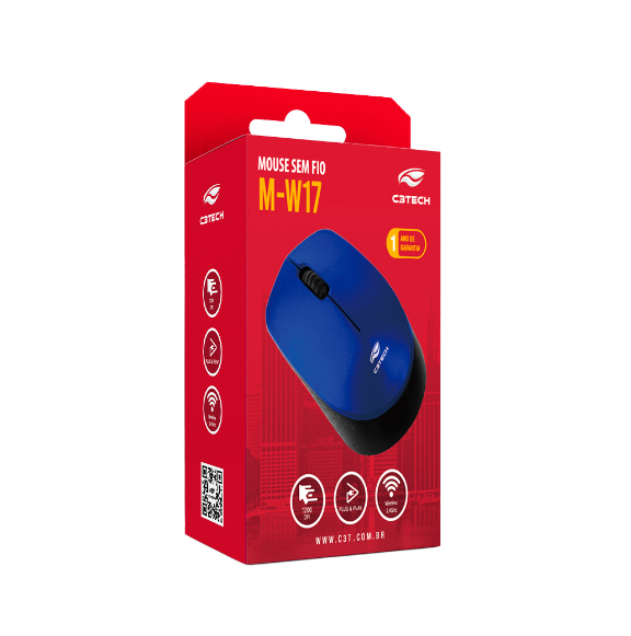Miniatura: Mouse Sem Fio M-W17BL - C3Tech