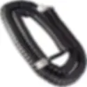 Miniatura: Cabo Fio Espiral Telefone Preto 1,8 Metros RJ9