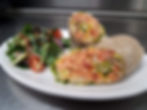 Salmon B.L.T. wrap