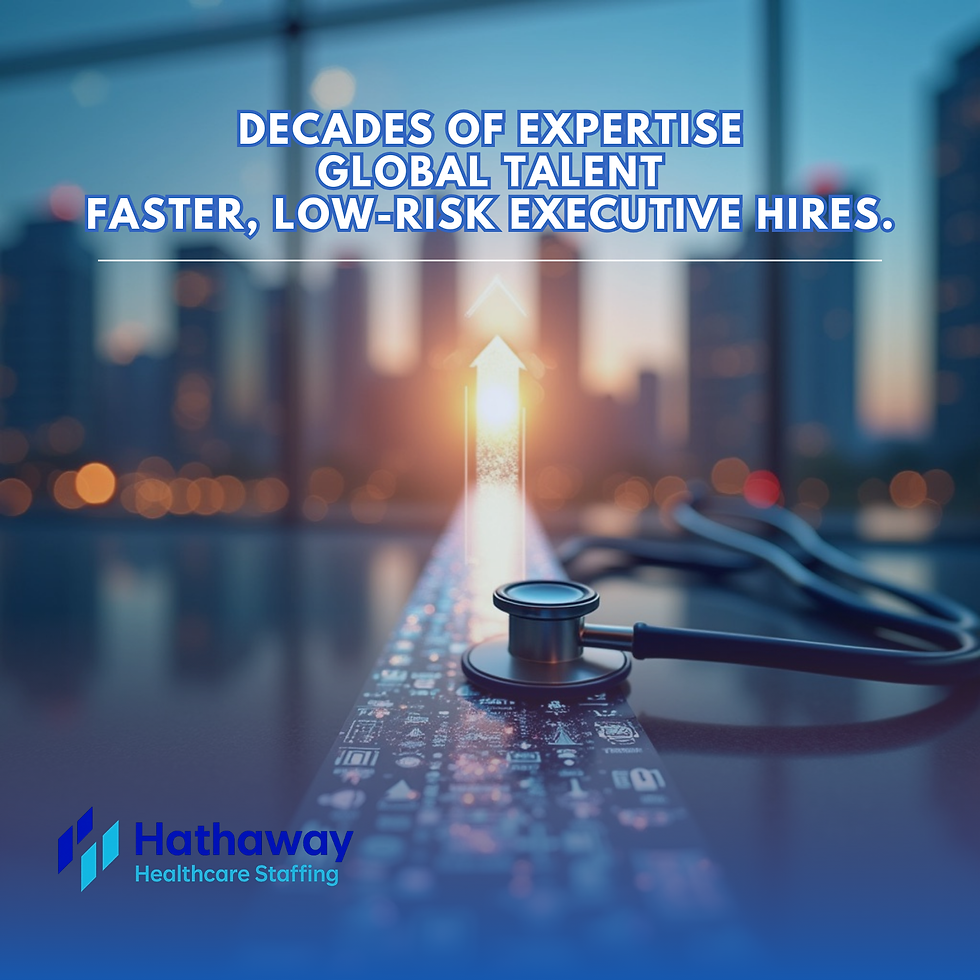 Decades of healthcare experience with a global talent network and rigorous vetting to place executives faster and with less risk!