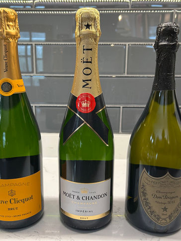 Three bottles of champagne