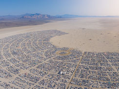 High winds and dust storms shake "Burning Man" 2025