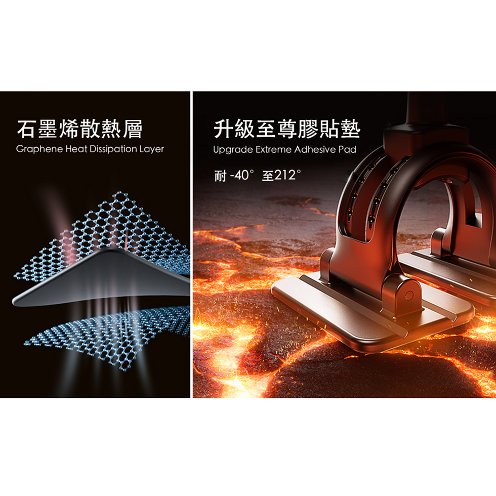 縮圖：Magsafe汽車磁吸手機架 任何曲面設計 夾吸兩用