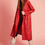 Thumbnail: Red Stretch Leather Duster