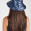 Thumbnail: Metallic Blue Leather Hat