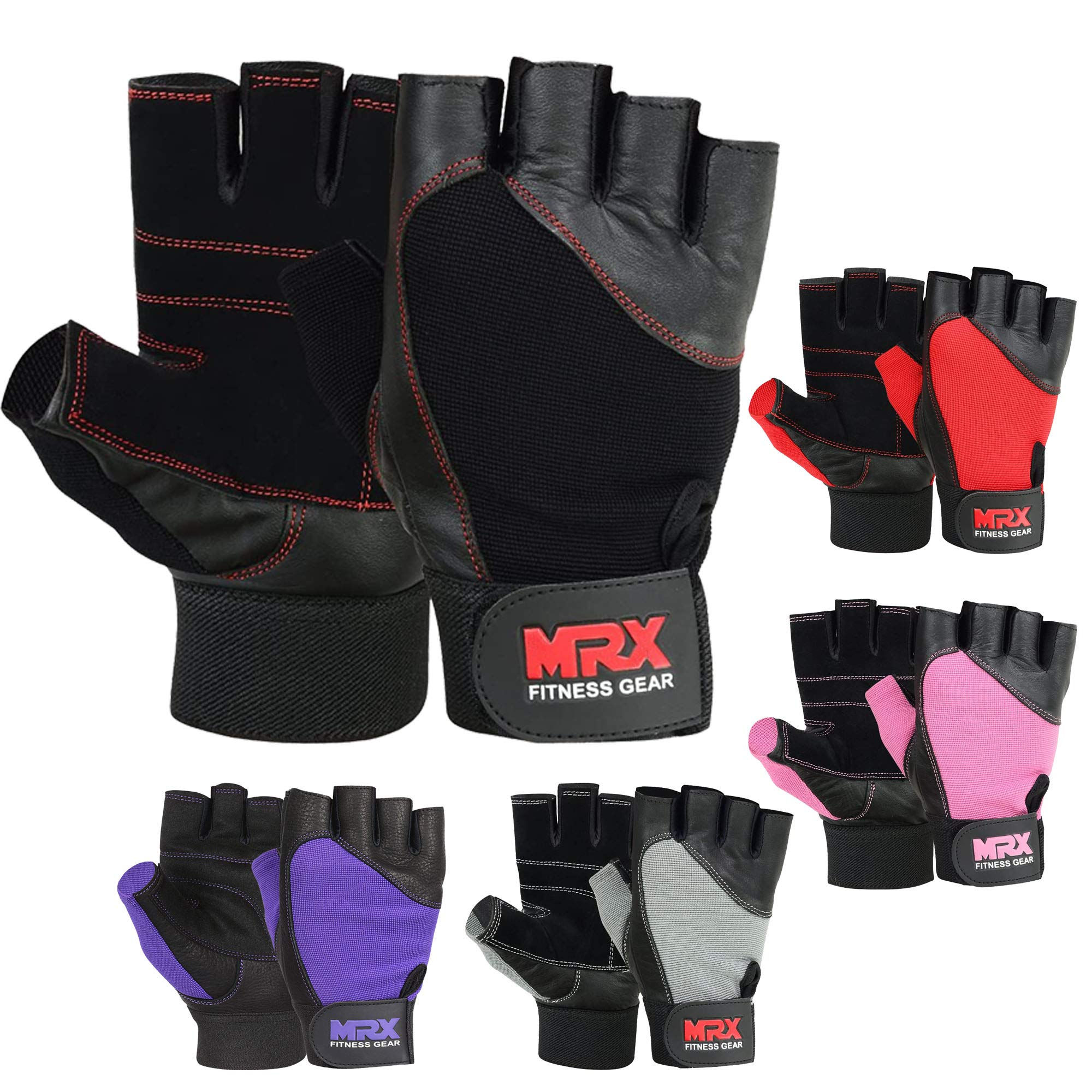 MRX Pro Leather Gym Gloves for durable grip, comfort, and hand protection in training.