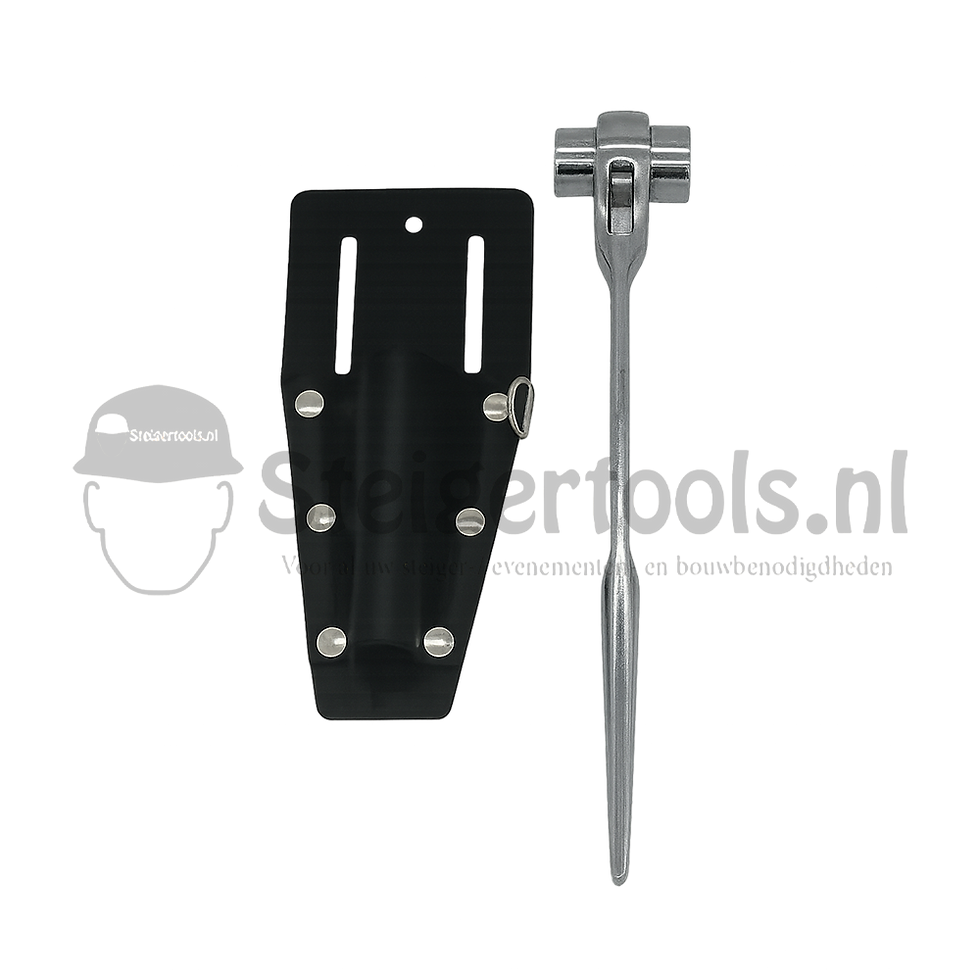 Steigerratel met ratelhouder