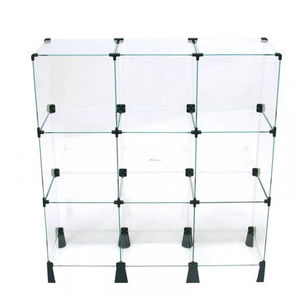Balcão de Atendimento Modulado em Vidro 90x100x30cm REF: 157