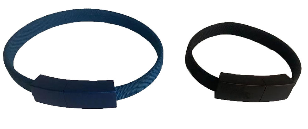 Thumbnail: USB Bracelet Charging Cable Wrist Band
