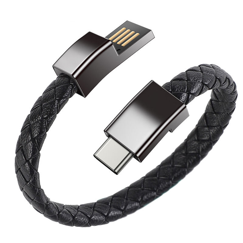 Thumbnail: 2023 Portable Wristband USB Fast Charging Cable Data Bracelet Charging Cable