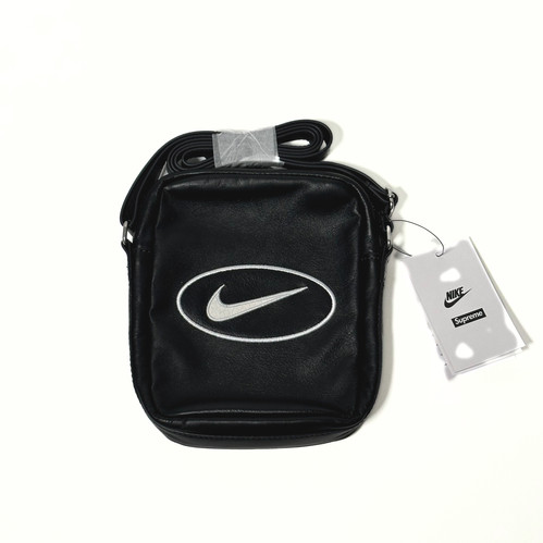 Supreme × Nike / Leather Shoulder Bag Black | BonBon Tokyo