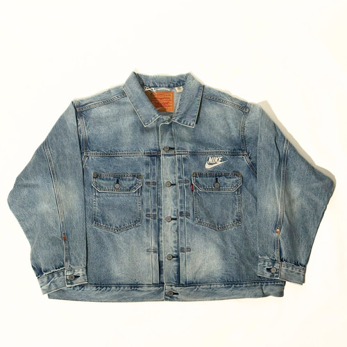 Levi's x Nike / Denim Trucker Jacket Light Indigo XXLサイズ