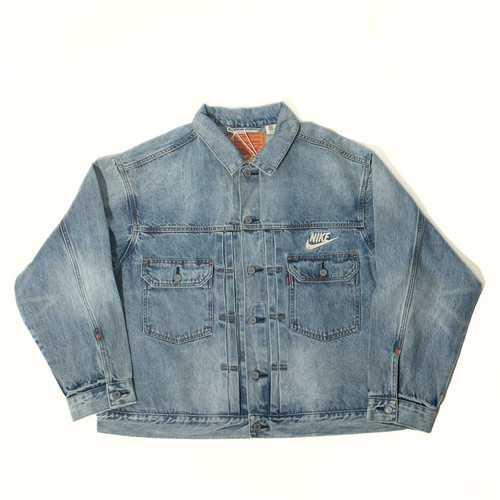 Levi's x Nike / Denim Trucker Jacket Light Indigo XLサイズ