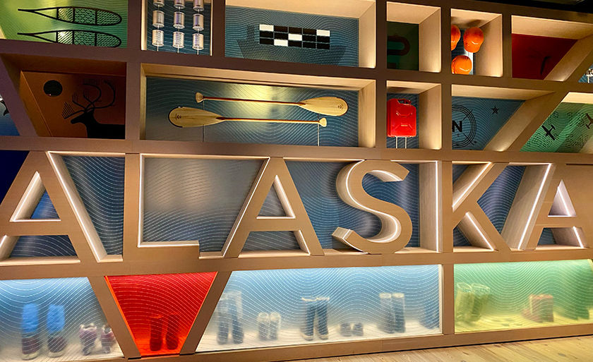 Exhibit inside Anchorage Museum