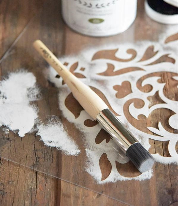 Schablonierpinsel in bester Qualität, Pinsel für Schablonenmuster