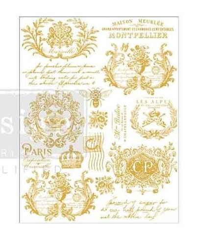 Miniaturbild: Detailansicht Goldtransferfolie Vintage Etiketten