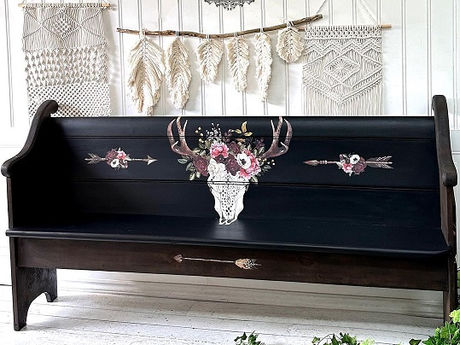 Anleitung zum Design "Beautiful Native" - Bank mit Transferfolie