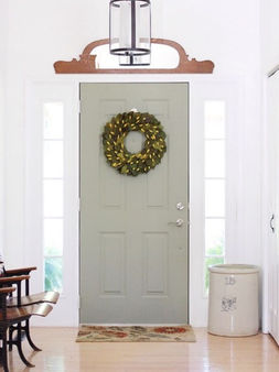 Haustüre grün streichen