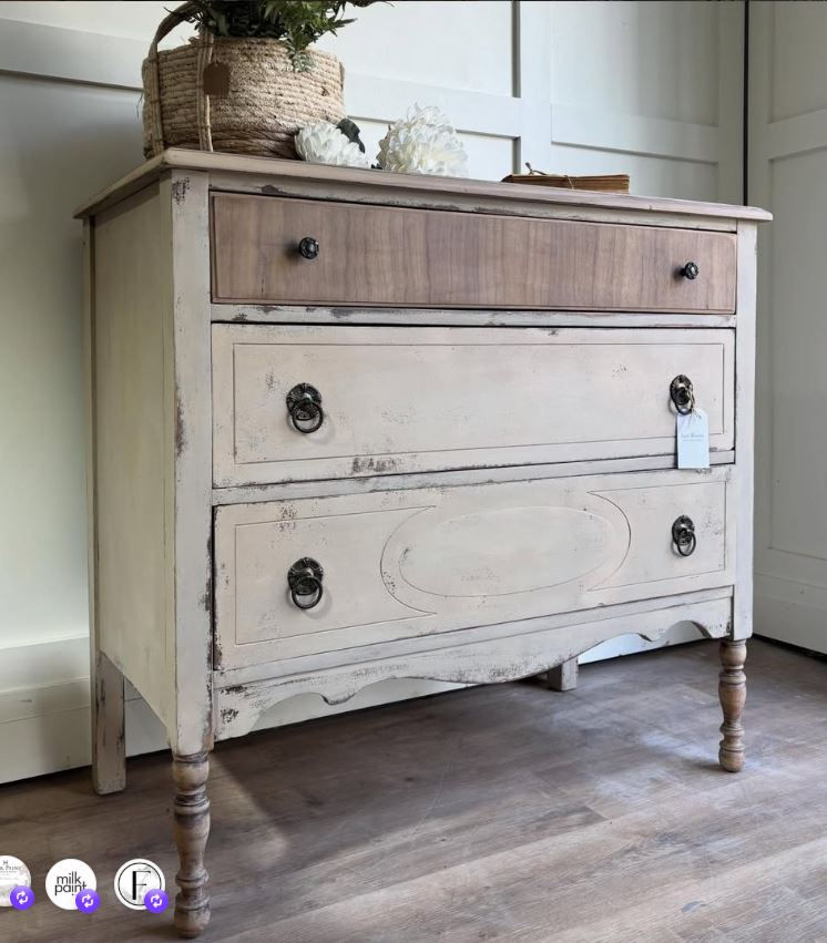 Vintagelook mit Milk Paint