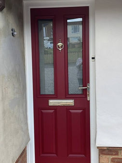 Haustüre rot streichen