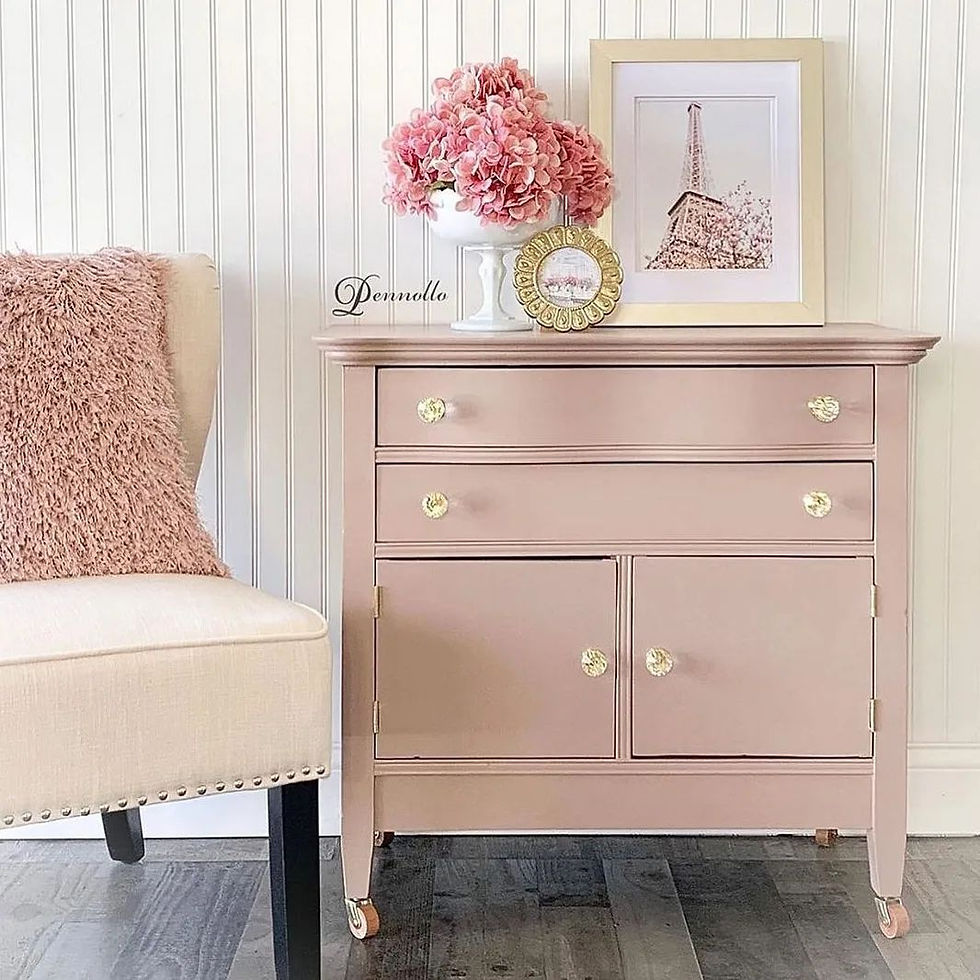 Miniaturbild: Fusion Mineral Paint rosa, Möbelfarbe rosa matt, Fusion Mineral Paint Damask in Österreich, Himmelblau und Co