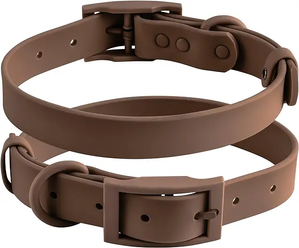 brown dog collar
