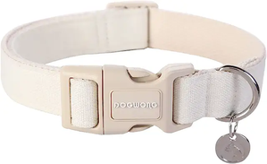 cream dog collar