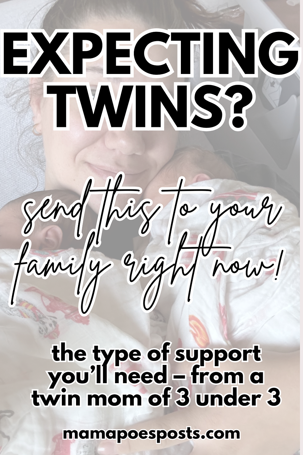 Pinterest pin expecting twins the type of support you'll need