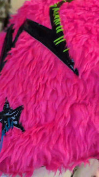 Thumbnail: STARS POP BERET - FLUFFY PINK .