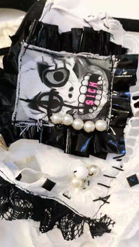 Thumbnail: $ICK + $AD Gothy white collar / tie choker