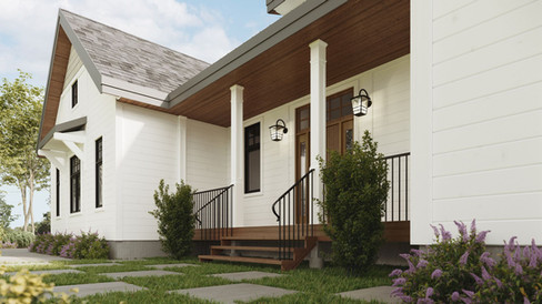 Timber Block Custom home porch