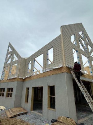 Timber Block Home Wall Installation