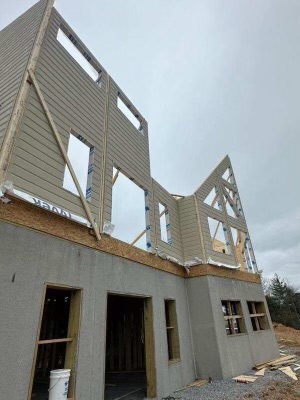 Timber Block Home wall raising