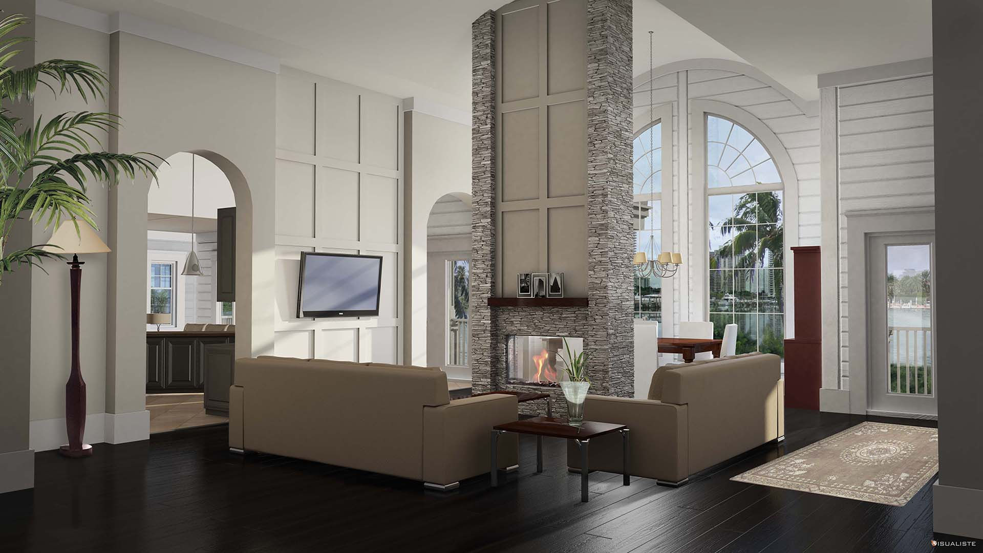 Timber Block Interior Living Room Alexandria 