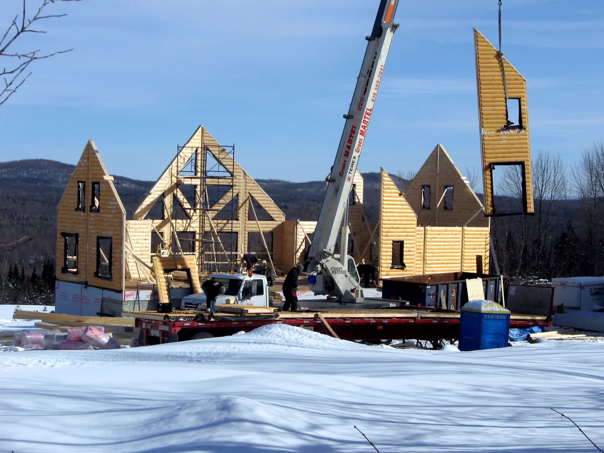 Timber Block wall installation